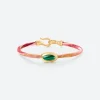 OLE LYNGGAARD COPENHAGEN – Life armbånd med 18k gult gull lås og malakitt – Berry – 4,5mm