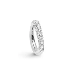 OLE LYNGGAARD COPENHAGEN – Love Ring nr. 4 i polert hvitt gull med 0,71 ct diamanter