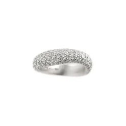 OLE LYNGGAARD COPENHAGEN – Love ring nr. 5 i matt hvitt gull med 1,75 ct diamanter