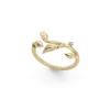 OLE LYNGGAARD COPENHAGEN – Blooming ring i gult gull med 0,01 ct diamant