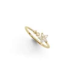 OLE LYNGGAARD COPENHAGEN – Shooting Stars ring i gult gull med 0,11 ct diamanter