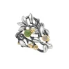 OLE LYNGGAARD COPENHAGEN – Forest large ring i sølv med gull, steiner og 0,08 ct diamanter