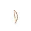 OLE LYNGGAARD COPENHAGEN – Love Band curved ring i roségull med 0,40 ct diamanter