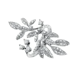 OLE LYNGGAARD COPENHAGEN – Winter Frost stor ring i hvitt gull med 1,05 ct diamanter