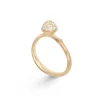 OLE LYNGGAARD COPENHAGEN – Lotus liten ring i gult gull pavert med 0,19 ct diamanter