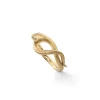 OLE LYNGGAARD COPENHAGEN – Snakes liten ring i gult gull med 0,02 ct diamanter