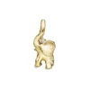 OLE LYNGGAARD COPENHAGEN – Elephant Sweet Drops Charm i gult gull med 0,01 ct diamant