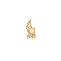 OLE LYNGGAARD COPENHAGEN – Elephant Pendant Small – 18k gult gull med 0,01 ct diamant