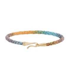 OLE LYNGGAARD COPENHAGEN – Life armbånd med gull lås – Bohemian Spirit NB: kun 16 cm igjen
