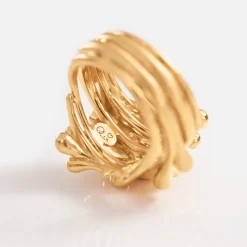 OLE LYNGGAARD COPENHAGEN – BoHo Cluster ring i 18k gult gull