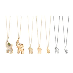 OLE LYNGGAARD COPENHAGEN – Elephant anheng i gull pavesatt med 536 diamanter, totalt 4,27 ct – Bestillingsvare!