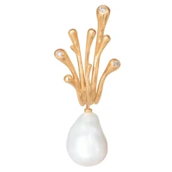 OLE LYNGGAARD COPENHAGEN – BoHo – Earclip liten i 18k gult gull med diamanter