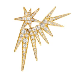 OLE LYNGGAARD COPENHAGEN – Funky Stars vedheng til ørepynt i 18k gult gull med 0,99ct diamanter