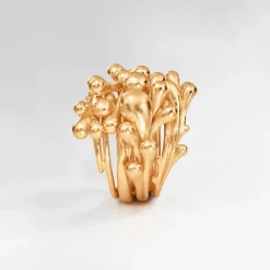 OLE LYNGGAARD COPENHAGEN – BoHo Cluster ring i 18k gult gull