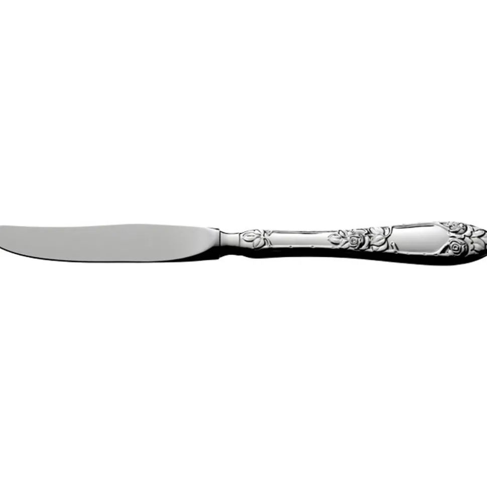 Opphøiet Rose – Liten spisekniv 22,0cm sølv nb: kort skaft