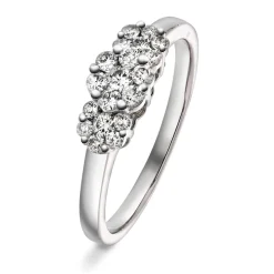 PAN – Ring i hvitt gull med diamanter
