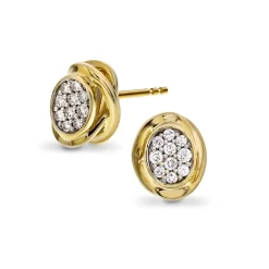 Pan Jewellery – Ørepynt I Gult Gull Med Diamanter