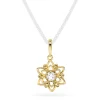 Pan Jewelry – Anheng i gult gull med hvit zirkonia, stjerne – NB: Kun anheng!