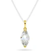 Pan Jewelry – Anheng i gult gull med zirkonia