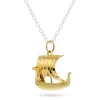 Pan Jewelry – Anheng i gult gull, vikingskip