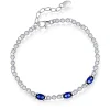 Pan Jewelry – Armbånd i sølv med blå zirkonia