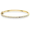 Pan Jewelry – Armring i gult gull med zirkonia