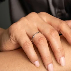 Pan Jewelry – Bølge ring i sølv