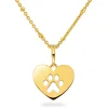 Pan Jewelry – Halssmykke i gult gull, poten hjerte