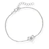 PAN Jewelry – Hjerte armbånd i sølv med zirkonia
