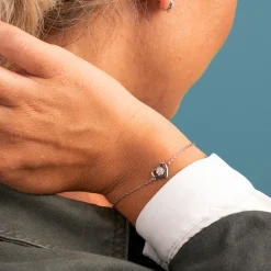 PAN Jewelry – Hjerte armbånd i sølv med zirkonia
