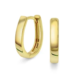 PAN Jewelry – Øreringer i forgylt sølv – 14 mm
