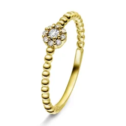 Pan Jewelry – Ring i forgyldt sølv med rosett