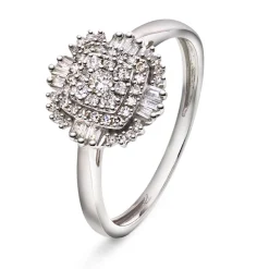 Pan Jewelry – Ring i hvitt gull med diamanter – 0,25 ct W/P