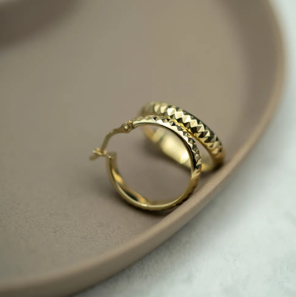 PAN Jewelry – Varese øreringer i forgylt sølv