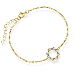 PAN Jewelry Classic – Armbånd med zirkonia – Forgyldt