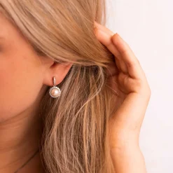 Pan Jewelry Classic – Firenze ørepynt i sølv med perle og zirkonia