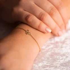 Pan Jewelry Classic – Hjertestrek smykke sett med ørepynt og armbånd i forgylt sølv