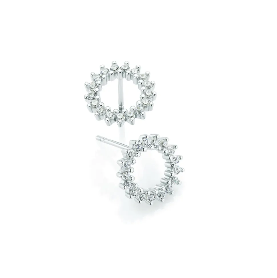 PAN Jewelry Classic – Linn ørepynt i sølv med zirkonia