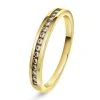 PAN Jewelry Classic – Madrid ring i forgylt sølv med zirkonia