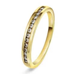 PAN Jewelry Classic – Madrid ring i forgylt sølv med zirkonia