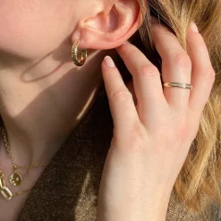 PAN Jewelry Classic – Madrid ring i forgylt sølv med zirkonia