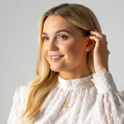 PAN Jewelry Classic – Madrid ring i forgylt sølv med zirkonia