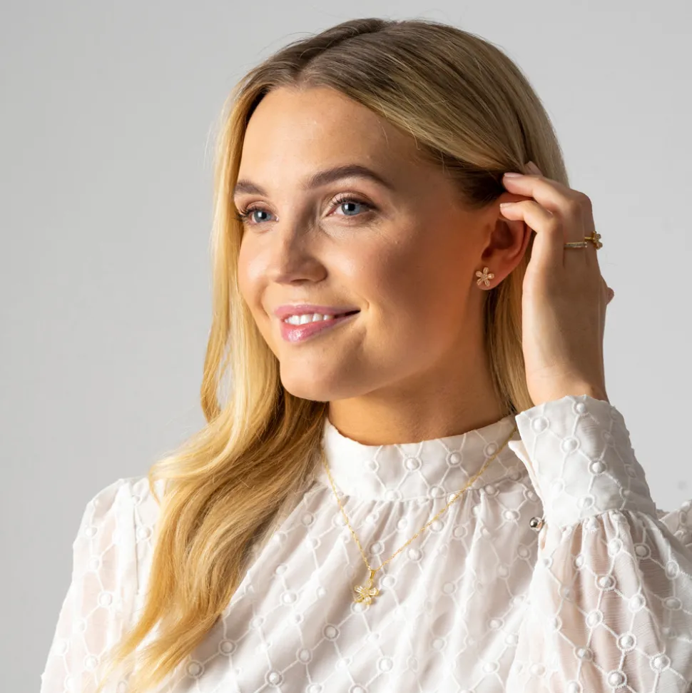 PAN Jewelry Classic – Madrid ring i forgylt sølv med zirkonia