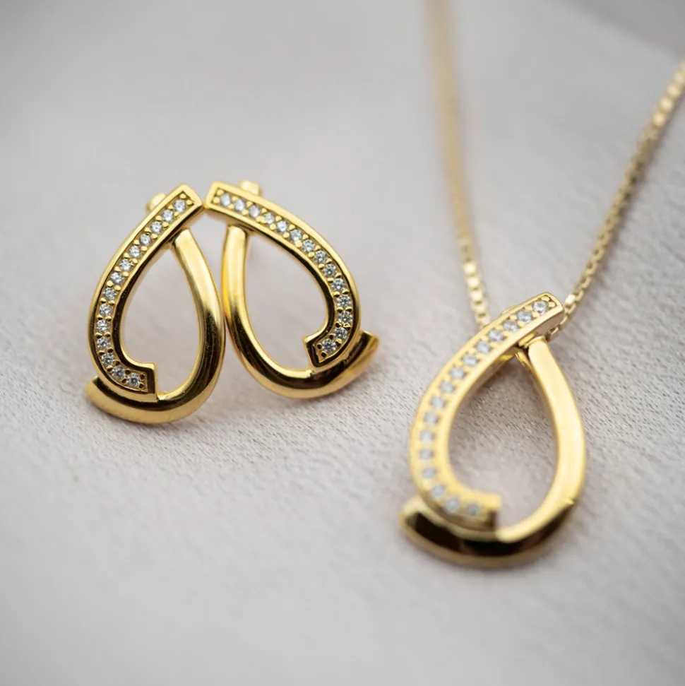 PAN Jewelry Classic – Øredobber i forgylt 925 sølv