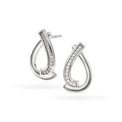 PAN Jewelry Classic – Ørepynt rhodinert 925 sølv