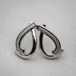 PAN Jewelry Classic – Ørepynt rhodinert 925 sølv