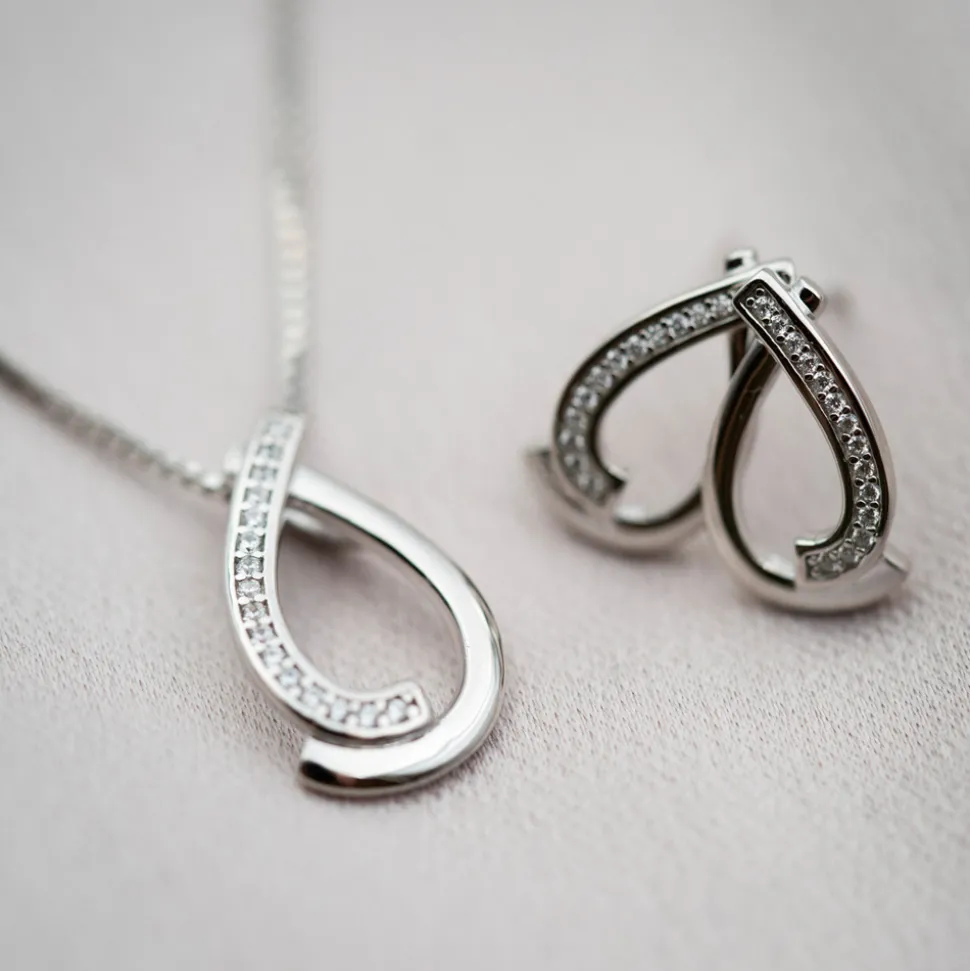 PAN Jewelry Classic – Ørepynt rhodinert 925 sølv
