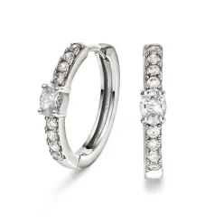 PAN Jewelry Classic – Øreringer i sølv med zirkonia