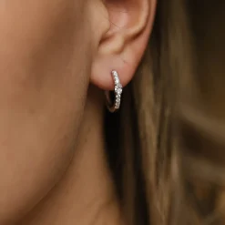 PAN Jewelry Classic – Øreringer i sølv med zirkonia