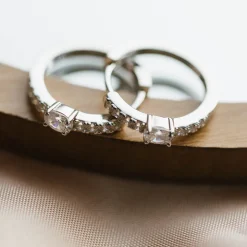 PAN Jewelry Classic – Øreringer i sølv med zirkonia